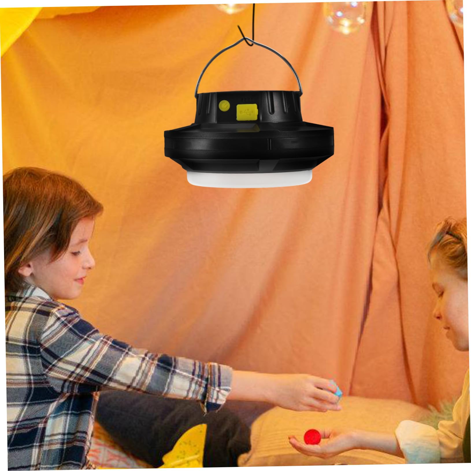 Linterna Solar Camping Recargable USB Luz Emergencia Portátil Rotativa para Senderismo y Viajes al Aire