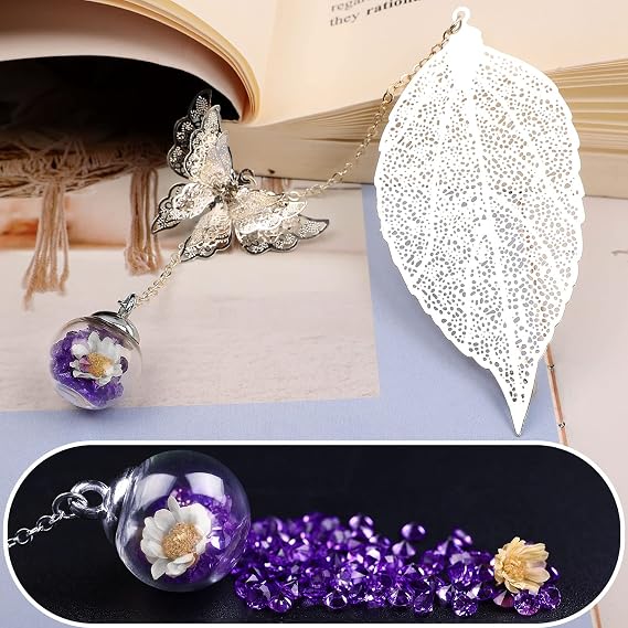 Toirxarn Leaf Bookmark - Christmas & Birthday Gift for Women - Personalised Xmas Stocking Filler & Secret Santa Presents to Mum Grandma Teacher Daughter Wife Sister Family Friends Colleague