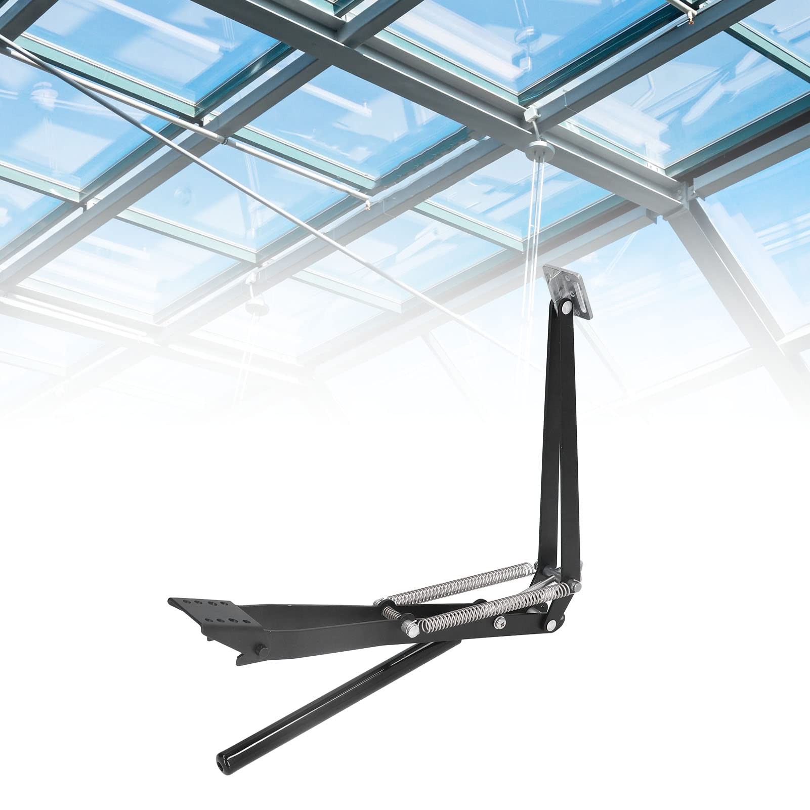 Ouvre-fenêtre pour serre, double ressort, solaire thermique, ouvre-fenêtre avec réglage automatique de la température, noir
