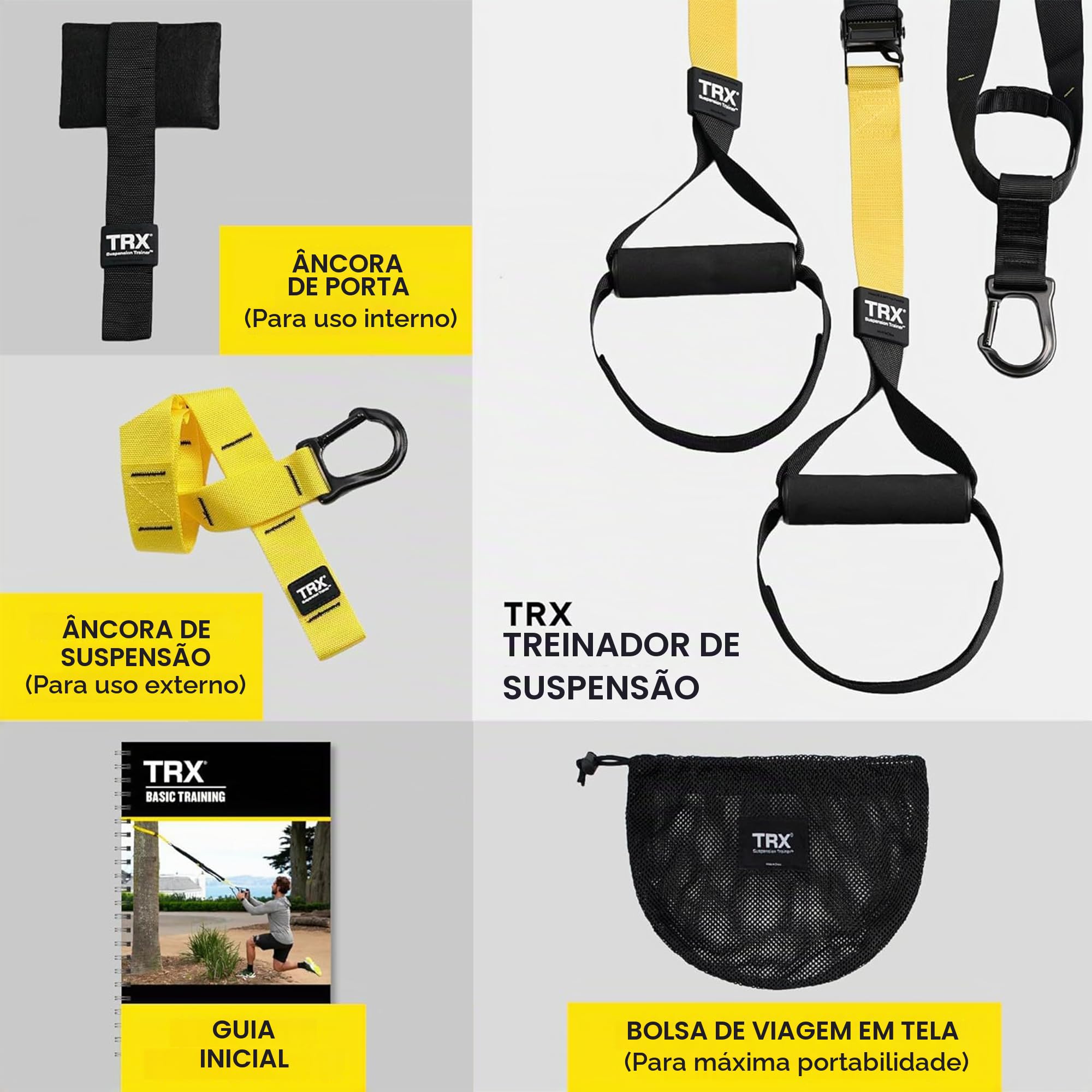TRX Sistema de treinamento de suspensão multifuncional para