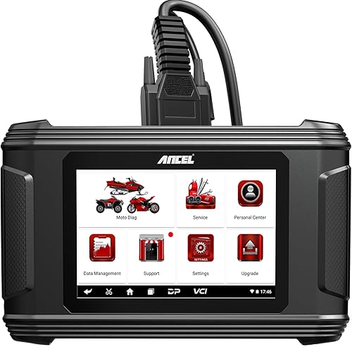 ANCEL MT500 PRO - Herramienta de diagnóstico de motocicleta, lector de código de motocicleta para Harley Yamaha, Honda, Kawasaki, Suzuki, Indian