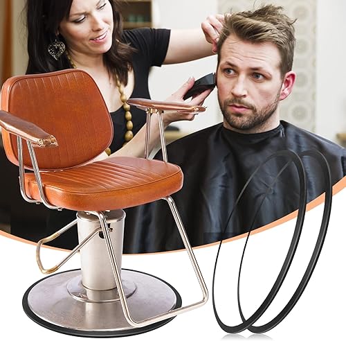 Miniatura 6 de Noverlife 2 juntas de anillo con base hidráulica para peluquería, equipo de salón con goma protectora para baldosas y suelos de madera, evitando que