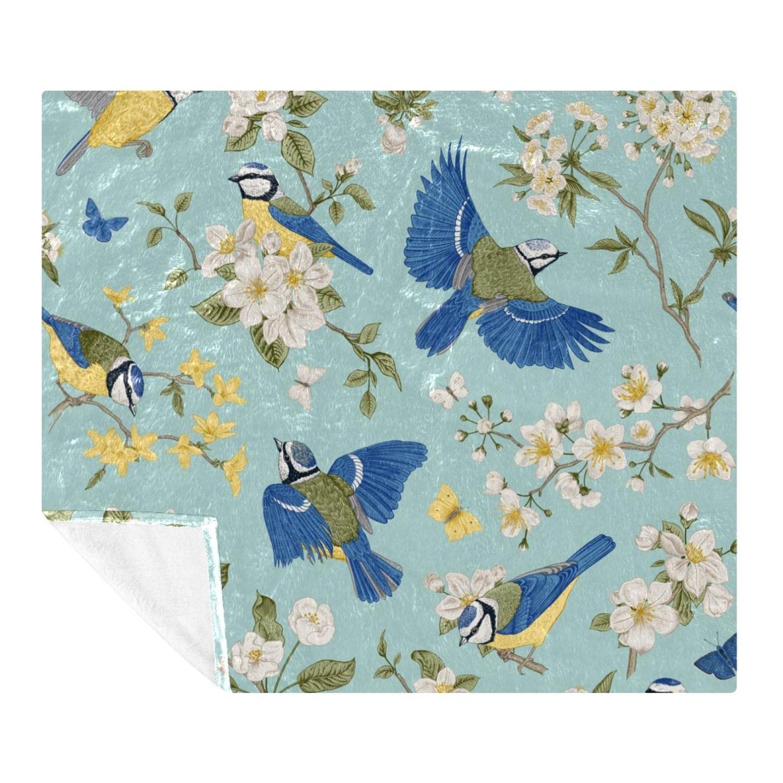Couverture polaire colibri 150x200 cm en microfibre légère pour lit et canapé
