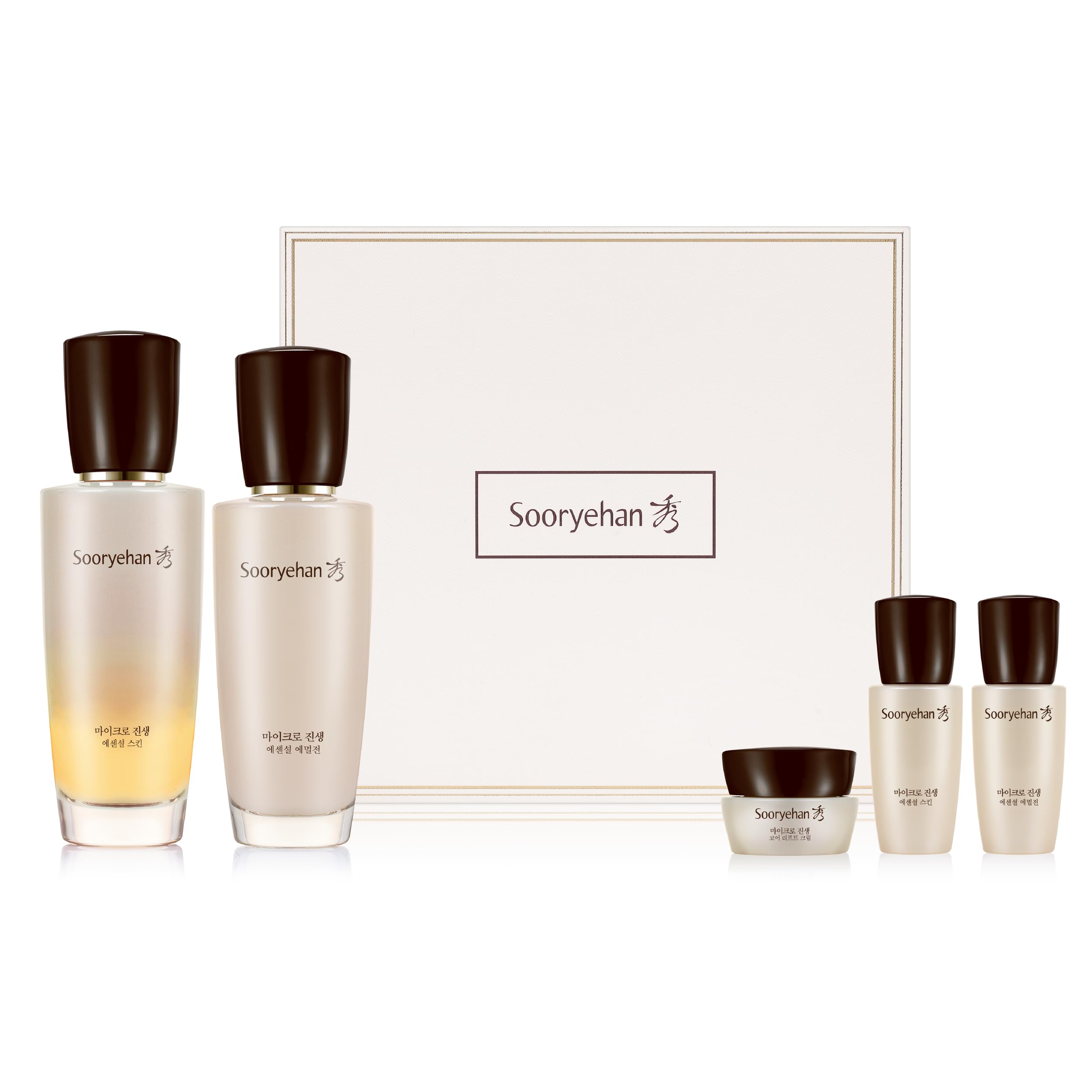 SOORYEHAN Micro Ginseng Essential Skincare Special gift Set (11.2 fl oz) - Boosts Skin Density, Elasticity, and Vitality . with Ginseng Liposome™ for