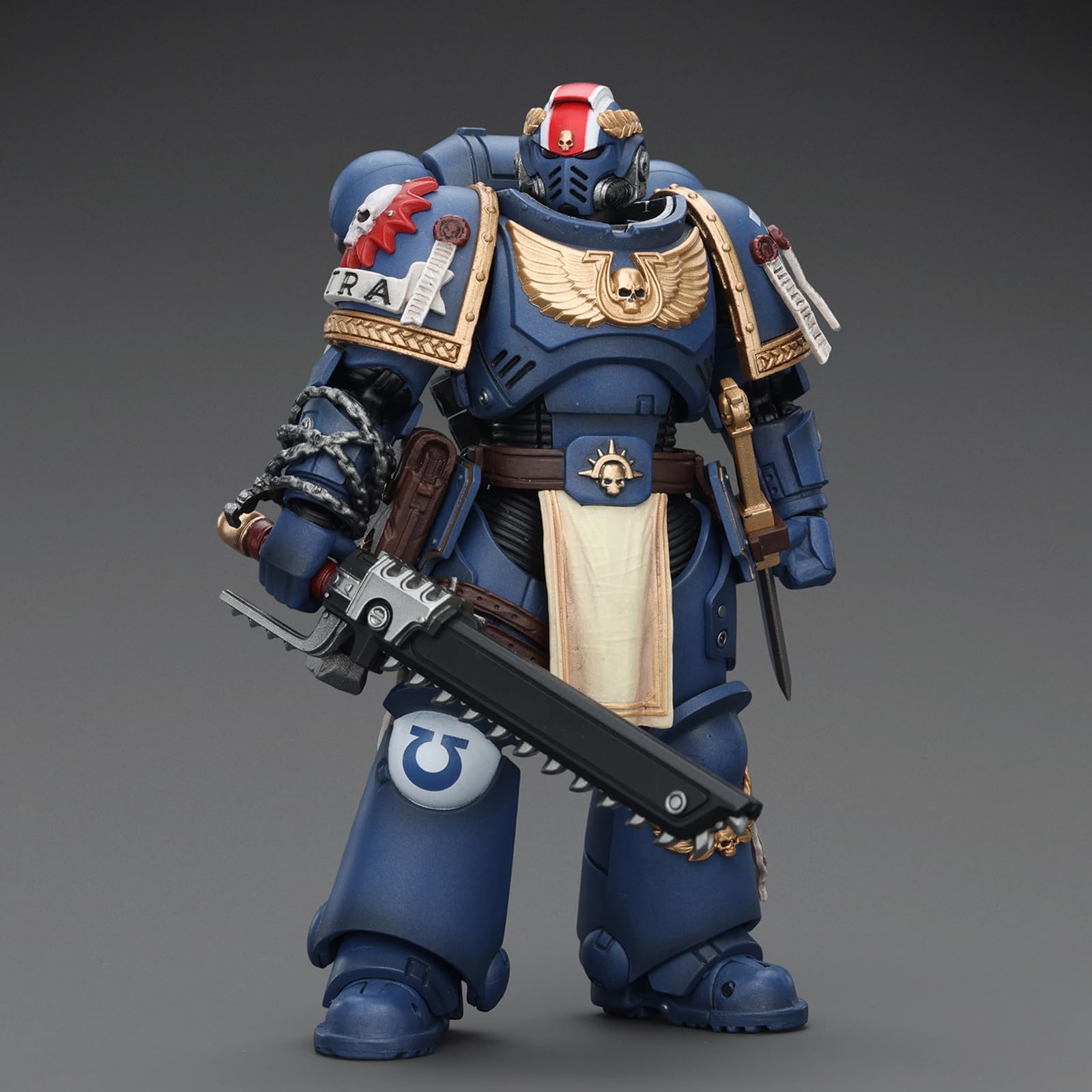 JOYTOY Warhammer 40K 1:18 - Figuras de acción, Ultramarines Titus con Laurels of Victory, figuras de acción coleccionables de 12 cm de altura