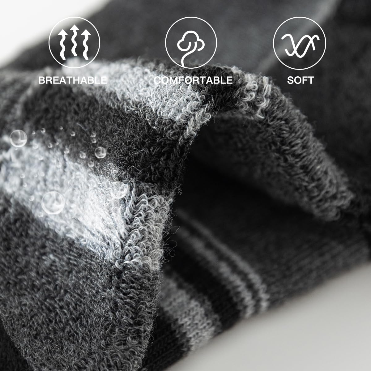 JOYNÉE 10 pares de calcetines cortos transpirables para hombre, para entrenamiento, atléticos, para correr