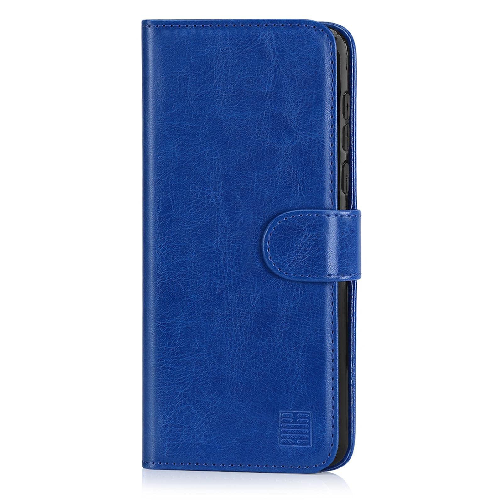 COODIO Custodia In Pelle Per Motorola Moto E6 Plus – Cover Portafoglio Magnetica Con Slot Carte E Supporto, Colore Nero/Rosso - 5