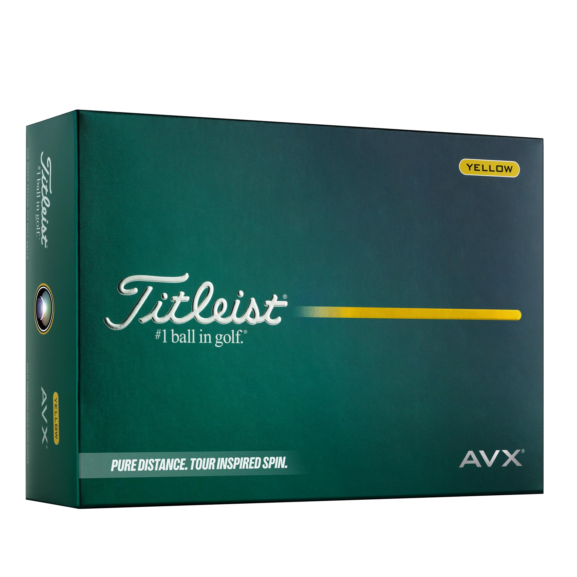Amazon.co.jp: Titleist AVX ゴルフボール イエロー : スポーツ