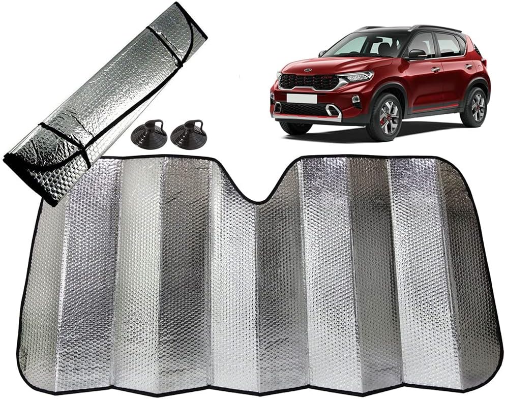 60x130 cm Foldable Auto Front/Rear Window Car Windshield Sun Shade for Kia Sonet