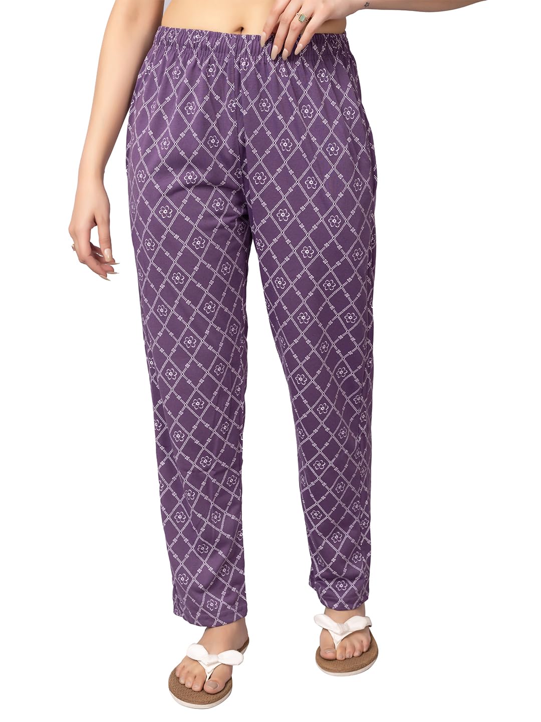 xenios Women’s Printed Lounge/Relax Pyjama-Pyj-76-Purple-picture-17