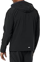 Vista 2 de Tienda Essentials Chaqueta de bloque de color con capucha y cremallera de un cuarto de tejido elástico para hombre