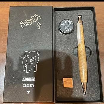 Amazon.co.jp: こぶた工房 木軸ペン シャーペン 05mm 柿縮み杢
