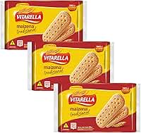 Vitarella Maizena Biscoito Maisena Vitarella Kit 3 Pacotes 1,05 kg Kits na Web