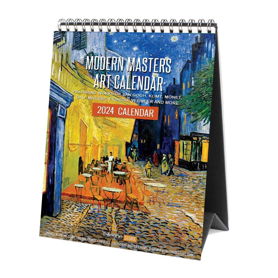 Image of Tallenge - Modern Masters - 2024 Desk Calendar - 6 x 9 Inches for Home & Office (Paper, Desk Calendar)