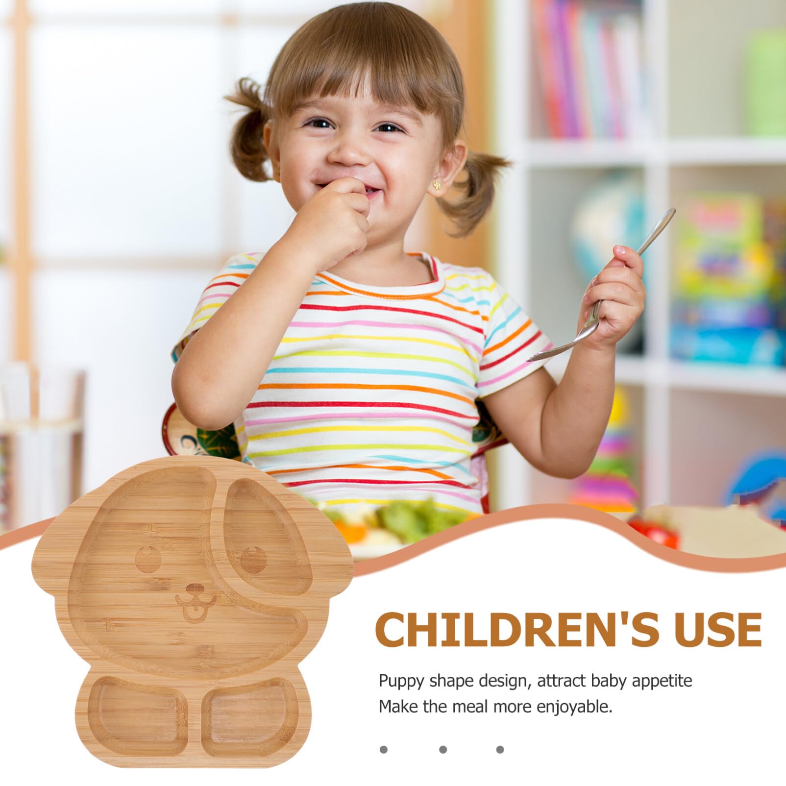 FUNNING-Assiette à Ventouse Pour Enfant Assiette En Silicone Souple