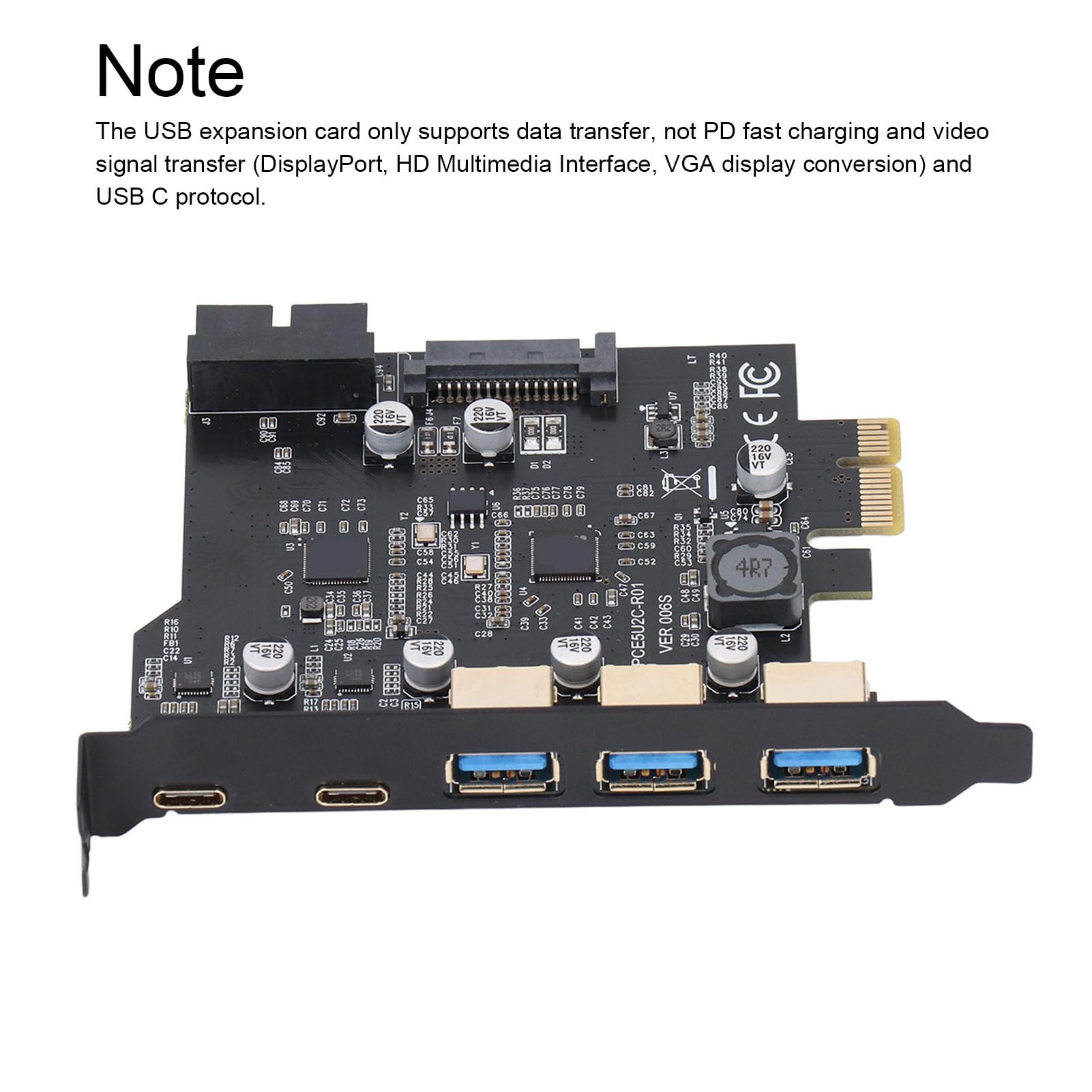 Tangxi PCIe USB 3.2 Card - 5 USB Ports -8