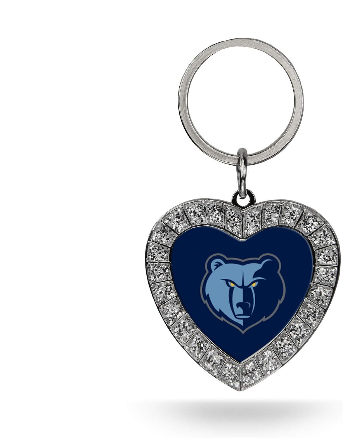 Rico Industries NBA Basketball Rhinestone Heart Keychain - Great Accessory