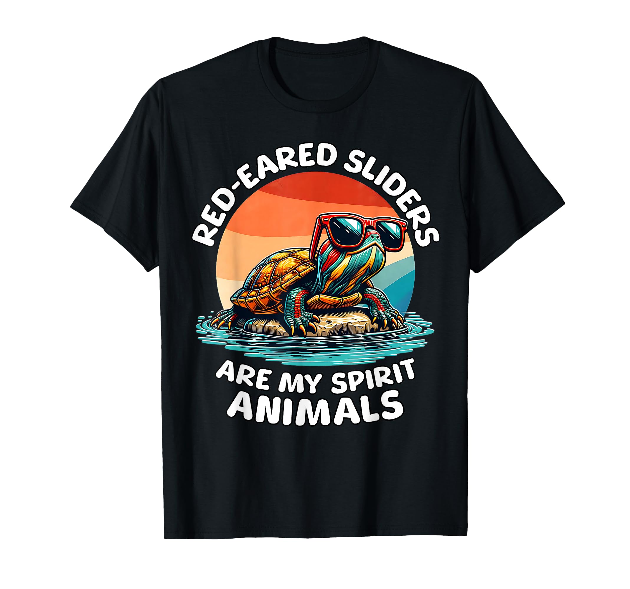 Turtle Spirit Animal Red Eared Slider T-Shirt