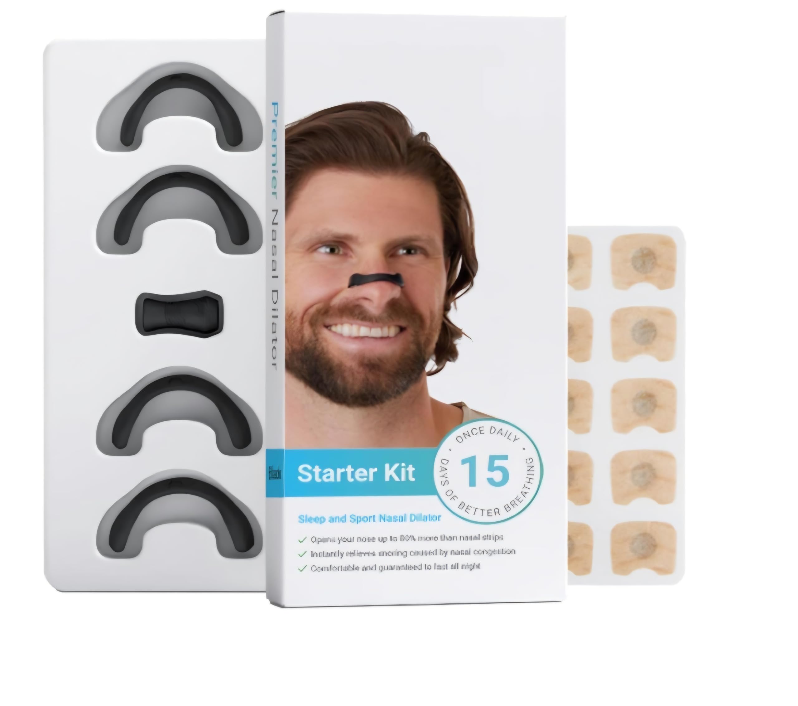 Clear Passage Magnetic Universal Nasal Strips | Breathing Nasal Strip | Anti Snoring Nose Clip | Skin Safe Sleep Nasal Strips | Nasal Dilators For Breathing | Snore Stopper | Snoring Stopper For Men | Breathing Nasal Strip Starter Kit-image-40