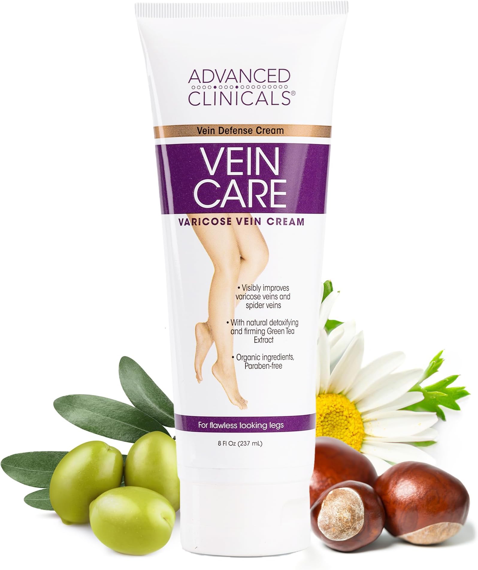 Advanced Clinicals Varicose Veins Cream For Legs Spider
