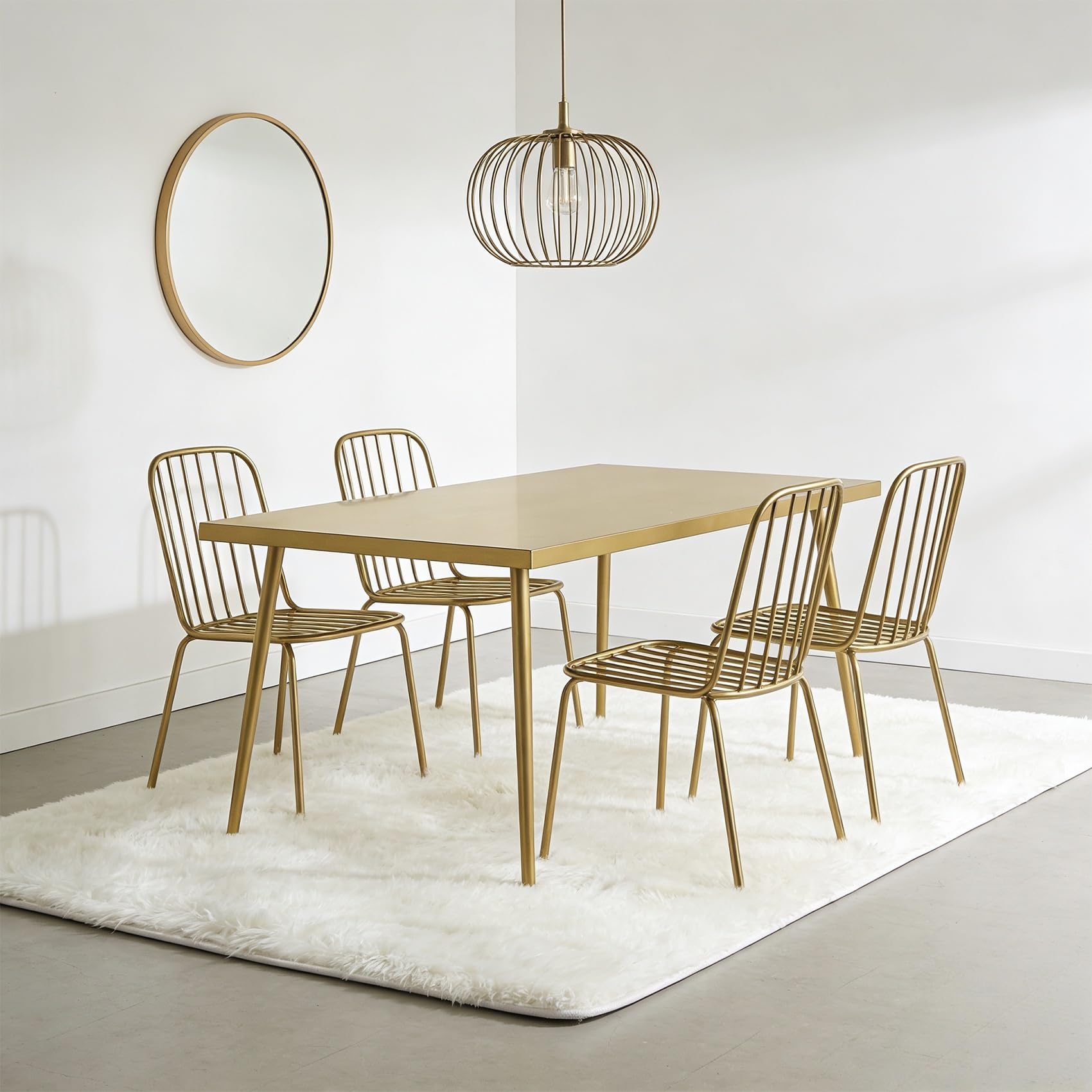 Tapis salon 260 x 155 cm doux moelleux et facile à entretenir pour canapé et chambre