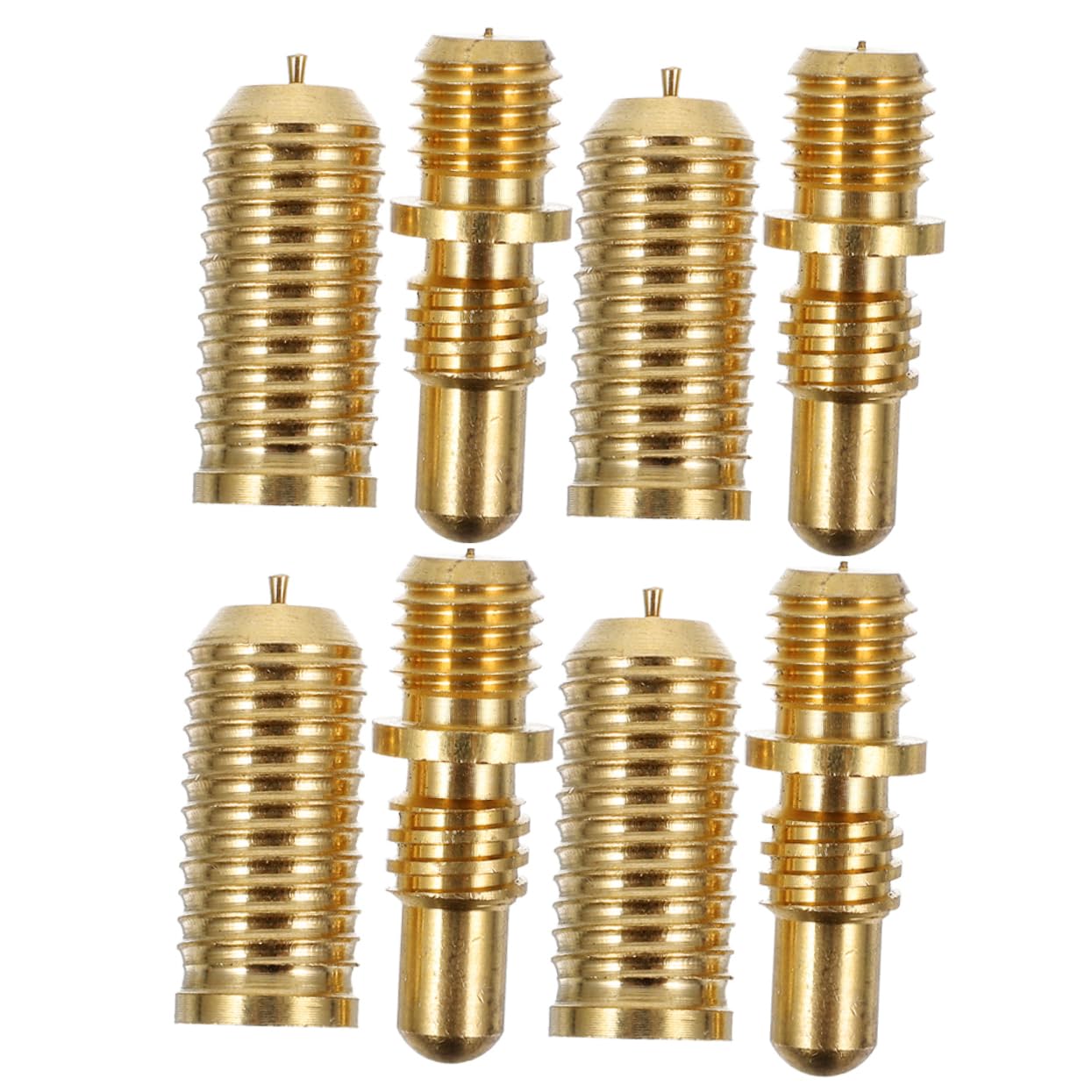 KOMBIUDA Pool Cue Joint Repair Parts 4 Pack Pool Cue Screws Copper Billiard Cue Extension Joints Sturdy Hardware