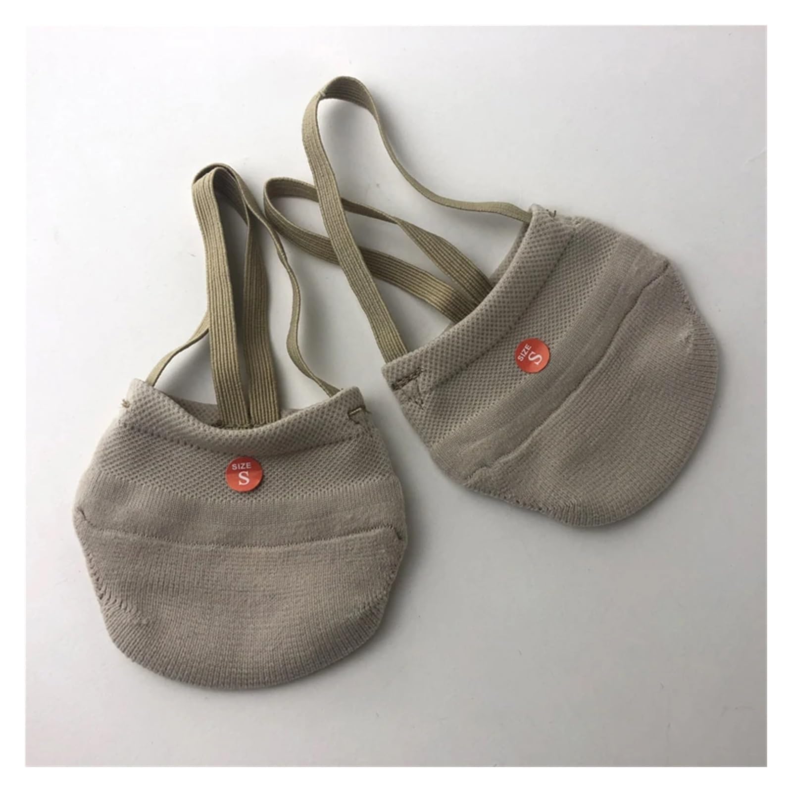 10 Piezas de Zapatos Gimnasia rítmica, Calcetines Suaves Media caña Punto, Suela competición, Baile con protección Piel elástica