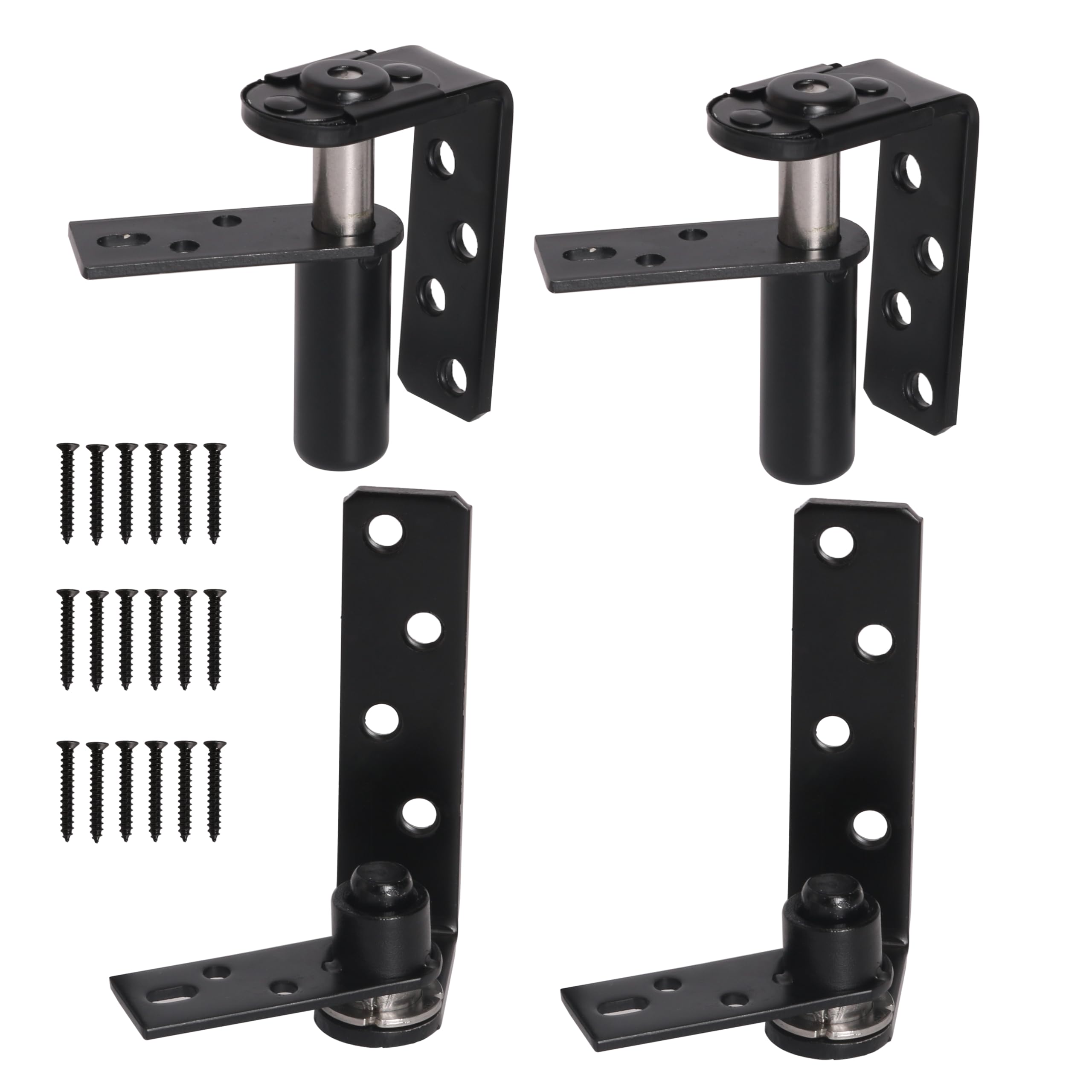 2 Pack Swing Door Hinge, Hardware Commercial Saloon Door Hinges Heavy Duty, 180 Degree Rotation for Swinging Cafe Door Hardware Hinges