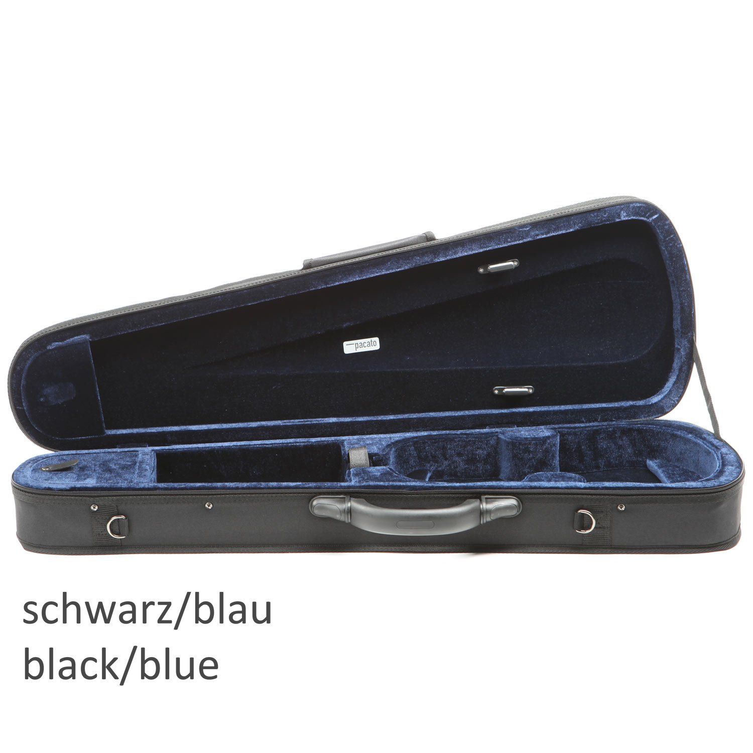 Pacato Vinci Violinkoffer 3/4 schwarz/blau