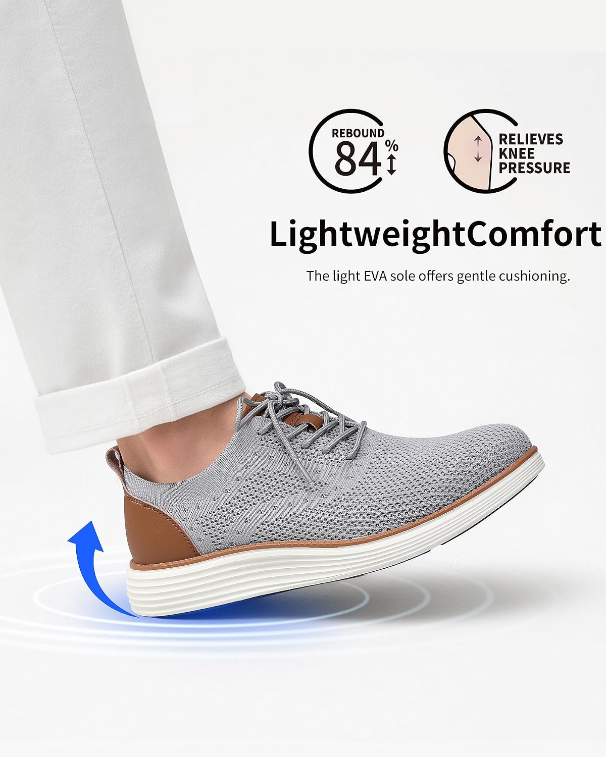 VILOCY Men's Casual Dress Sneakers Tennis Walking Shoes image 2
