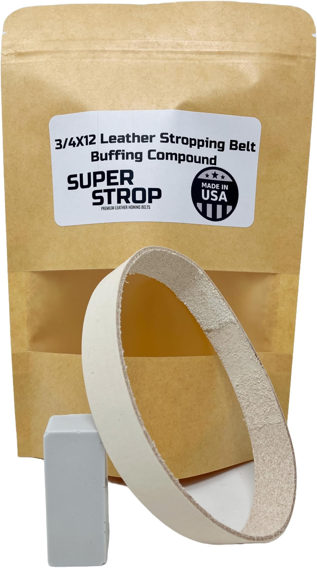 3/4X12 inch Leather Honing Belt Fits Ken Onion Work Sharp WSKTSKO