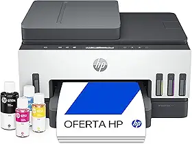Impressora Multifuncional HP Smart Tank 754 Tanque de Tinta Colorida Wi-Fi Scanner Duplex, Bluetooth. Funções: Imprimir, Copiar, Digitalizar. Cor: Branco (2H0A6A#AK4)