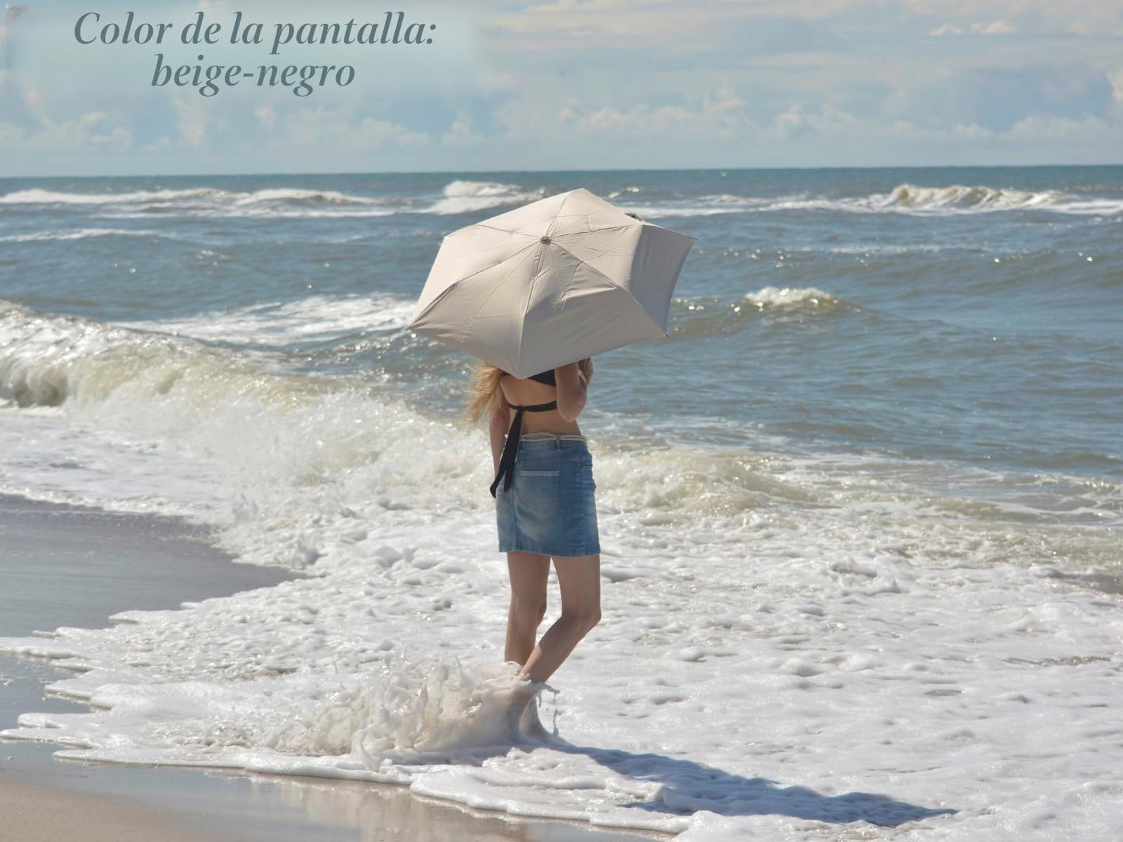 iX-brella Mini paraguas con cierre automático con protección UV y contra el calor