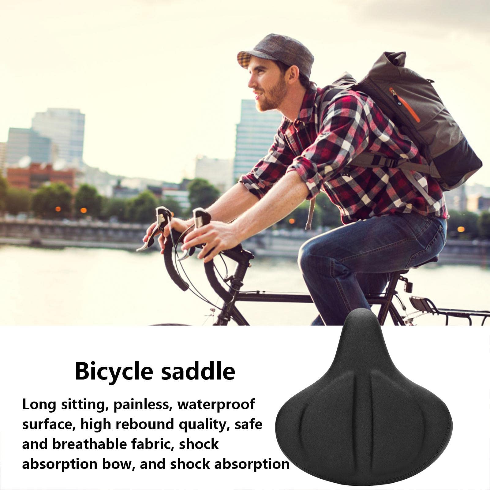 vélo large amortissante - Accessoire vélo course compatible avec les vélos