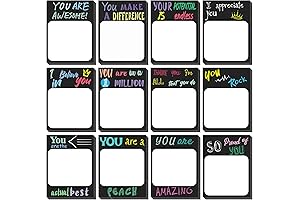 12Pcs Modern Appreciation Sticky Notes - An Office Essential for Motivation and Expression