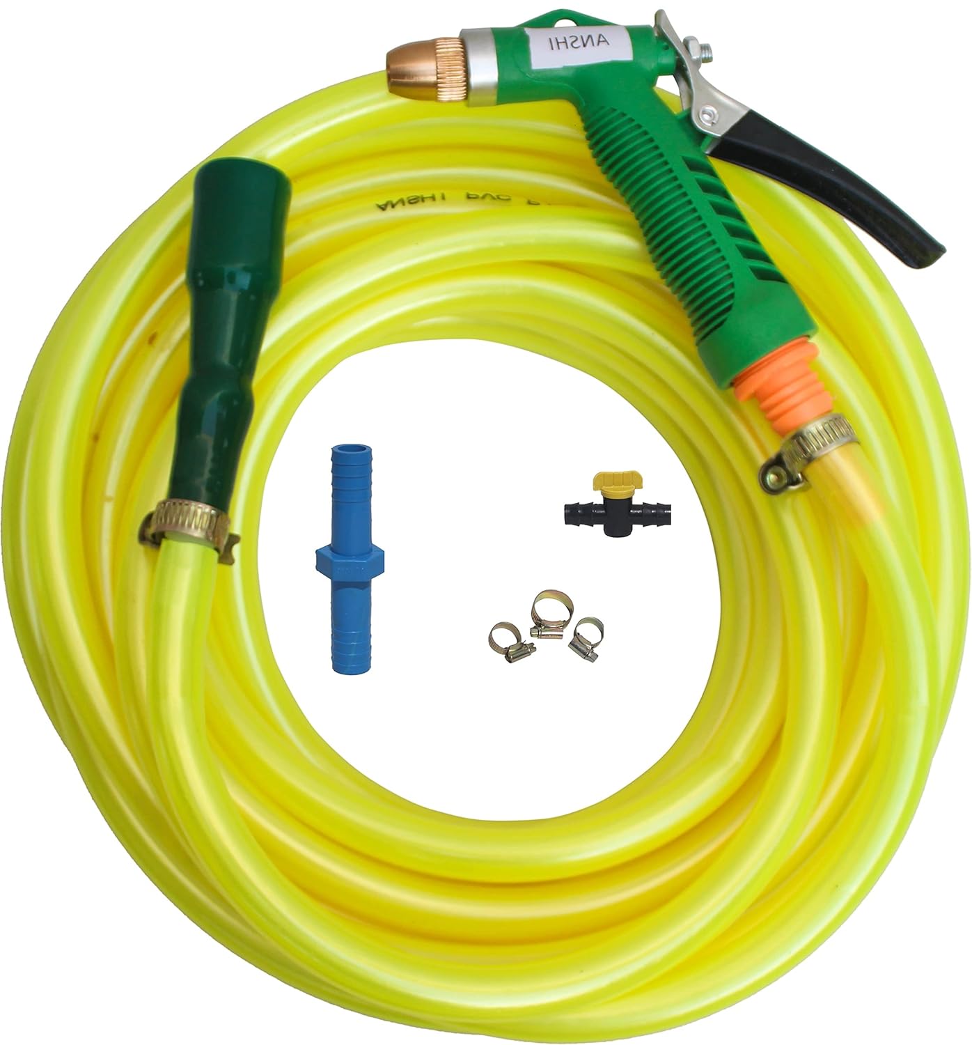 Anshi 10 Meter Flexible Yellow Hose Pipe (½’’ Inch,12 Mm) With Water