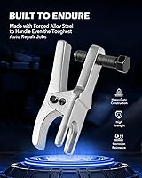 Vista 6 de OMT Separador de Rótula 5 en 1, Extractor de Brazo Pitman, Juego de Herramientas de Extremo de Barra de Acoplamiento para Servicio Frontal, Kit