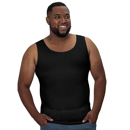 QORE LOGIQ Gynecomastia Compression Shirts for Men - Sleeveless Slimming