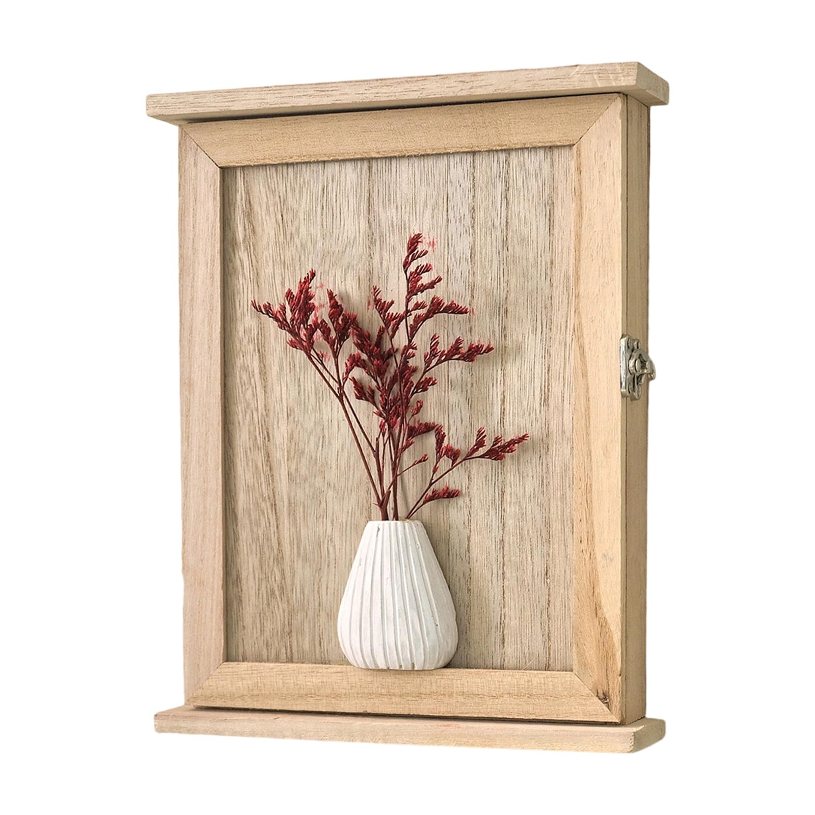 Kalttoy Entryway Wall Mounted Storage Solution with 6 Hook Natural Wood Construction and Farmhouses Charm Farmhouses Wall Decors Rack