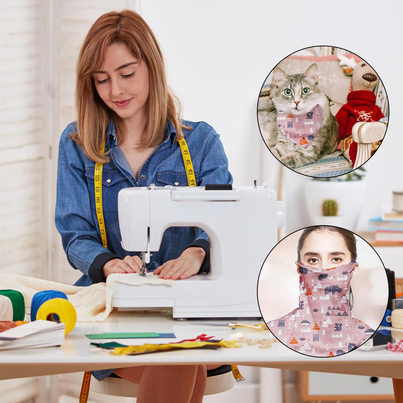 Stofmonster van katoen vierkant patchwork naaien quilten doe-het-zelf