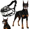 Bozal de Perro Monstruo Hell Hound de Látex Natural Aterrador para Disfraz, A-S | Máscara de Dientes Realistas para Fiesta de Halloween Cosplay, Correas Ajustables, Evita Ladridos y Mordidas para Perros Pequeños, Medianos y Grandes 1