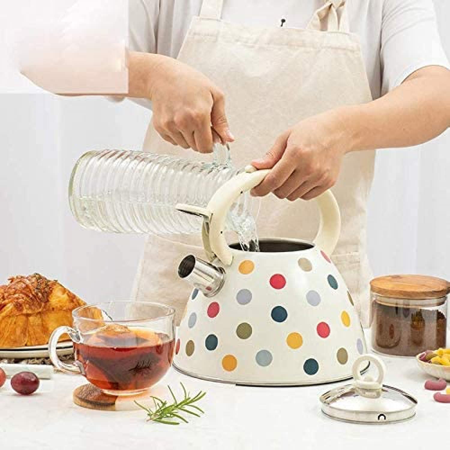 Czajnik z gwizdkiem 3 l czajnik ze stali nierdzewnej do kuchenki czajnik indukcyjny gwizdek czajnik uniwersalny do kuchenki gazowej i indukcyjnej