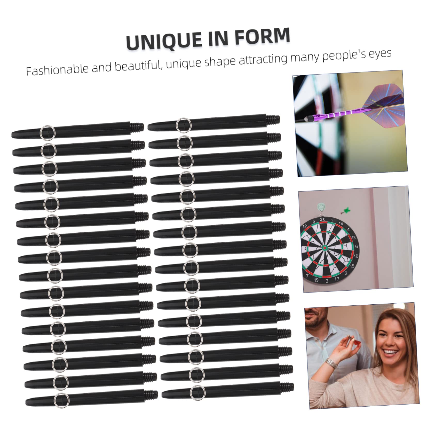 BESPORTBLE Shafts Set 50pcs Replacement Shafts for Soft Tip Non-Slip Knurled Grip