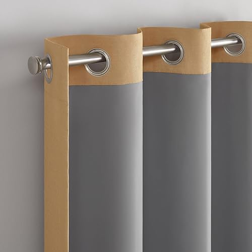 Miniatura 8 de Eclipse Dutchess - Cortinas 100% opacas con ojales, cortinas de ventana con aislamiento térmico para sala de estar, dormitorio o sala de prensa, (1