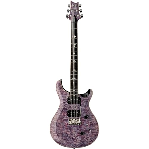 PRS SE Custom 24 Quilt Electric Guitar, Violet with Gigbag