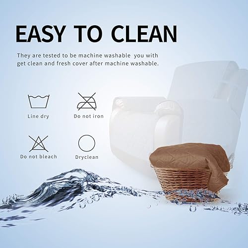 Miniatura 256 de Easy-Going - Funda reversible para sofá, resistente al agua, con varillas de espuma y correas elásticas, protector de muebles para mascotas y perros