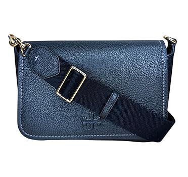 TORY BURCH トリーバーチ　上質レザー スエード バッグ 濃紺ストラップ TORY BURCH トリーバーチ 上質レザー スエード バッグ 濃紺