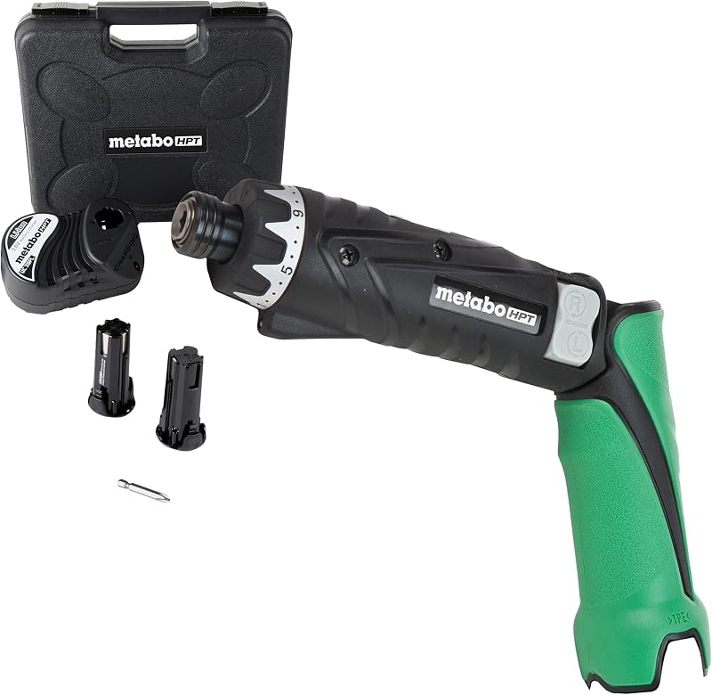 3.6V Lithium Ion Cordless Screwdriver Kit, Compact and Lightweight Power Screwdriver with 2 x 1.5Ah Batteries and Quick Charger, 21 + 1 Clutch Settings and Built-In LED Light, DB3DL2 | 3.6V Power Tool, 2 x 1.5Ah Batteries, Quick Charger Included, Built-In LED Light, 21+1 Clutch Settings