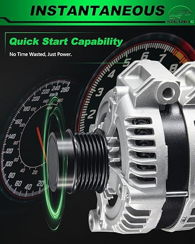 Miniatura 6 de SZKAIDAG Alternador actualizado 68272108AA para Chrysler 200 11-14, Town&Country 11-16, Grand Caravan 11-20, para Dodge Journey 11-19, Avenger