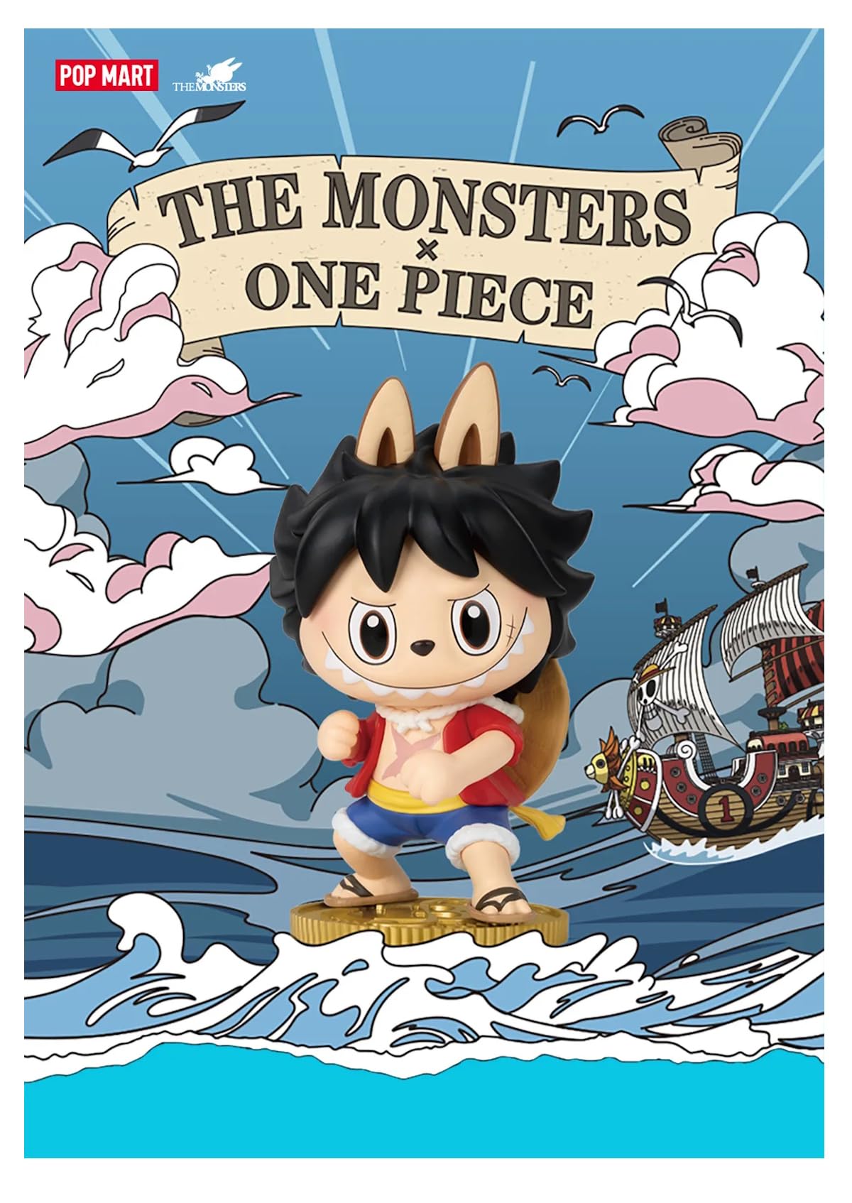 POPMART ワンピース LABUBU 1箱 POP MART Labubu The Monsters X One Piece Series Single Mystery Box